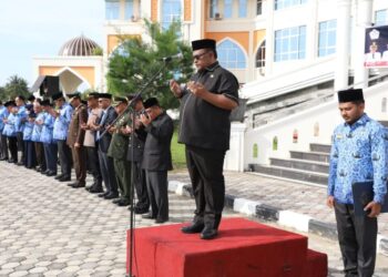 Jadi Inspektur Upacara Harkitnas ke-114, Wabup Fauzi Yusuf : “Tonggak Kebangkitan dari Pandemi Covid-19”