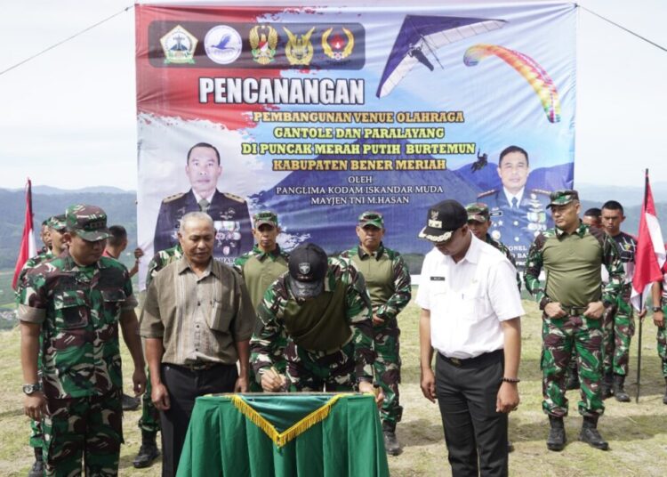 Pangdam IM Resmikan Venue Olahraga Gantole dan Paralayang Di Aceh