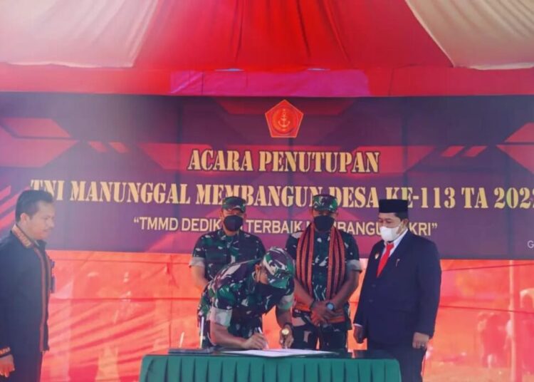 Eks Danjen Kopassus Tutup Program TMMD Ke-113 Di Gayo Lues