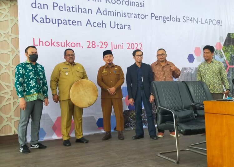 Wabup Aceh Utara Buka Pelatihan Administrator Layanan SP4N-Lapor!