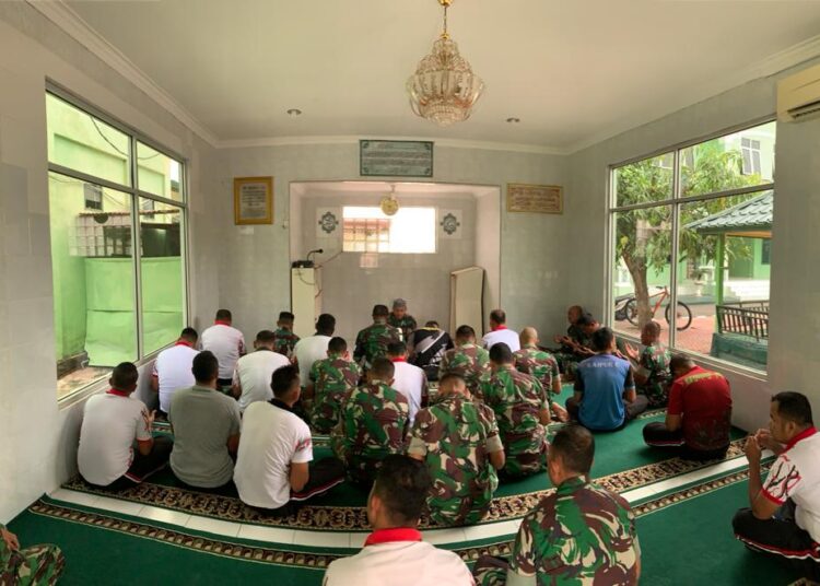 Jelang Latihan Pertempuran, Kodim 0103 Aceh Utara Gelar Doa Bersama
