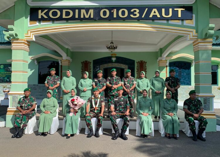 Kodim 0103/Aceh Utara Sambut Dandim Baru