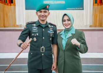 Letkol Inf Hendrasari Nurhono, Resmi Jabat Dandim 0103/Aceh Utara