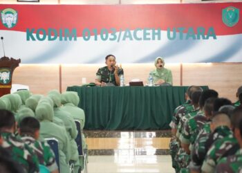 Gelar Tatap Muka Perdana Kepemimpinan, Ini Pesan Dandim 0103/Aceh Utara