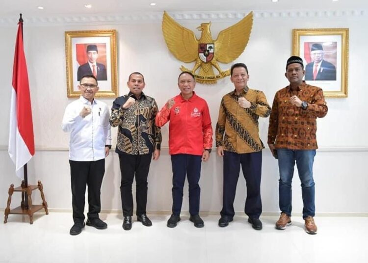 Sampaikan Persiapan PON 2024, Pj Gubernur Aceh Temui Menpora