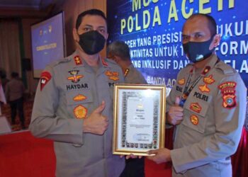 Polres Aceh Utara Raih Penghargaan Kapolda Aceh