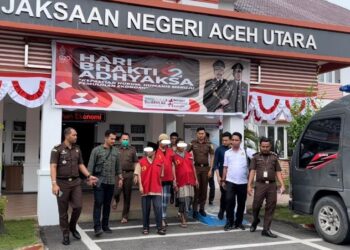 Kejari Aceh Utara Tahan Geuchik dan Bendahara Gampong Blang Talon Kuta Makmur