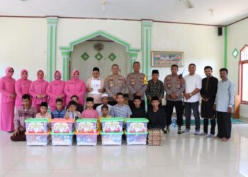 Kapolres Serahkan Bantuan Sosial di Panti Asuhan Muhammadiyah Lhokseumawe