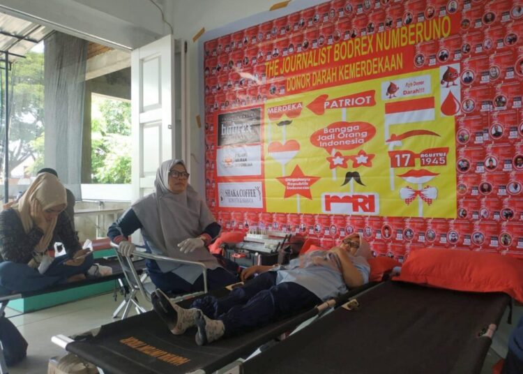 Gelar Donor Darah, Komunitas Jurnalis di Lhokseumawe Kumpulkan 180 Kantong