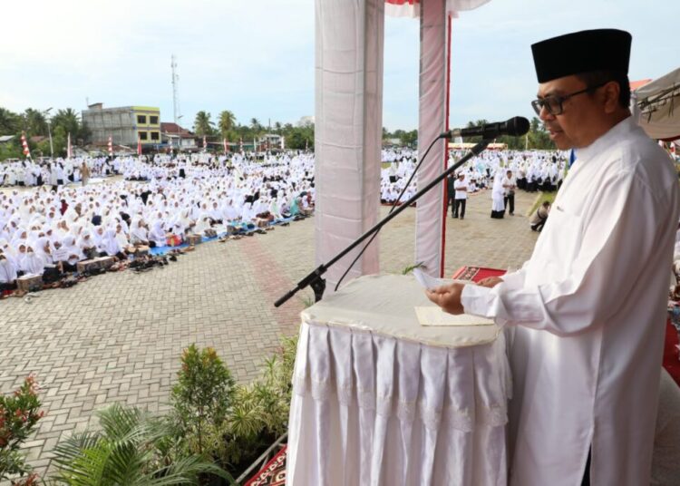 Ribuan Jamaah Larut Dalam Zikir Akbar HUT RI di Aceh Utara