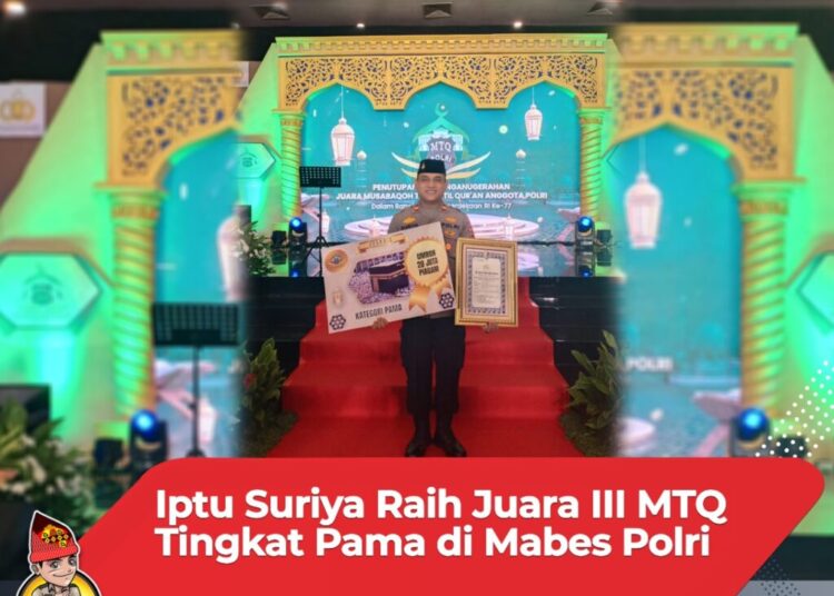 Kapolsek Lueng Bata Juara 3 MTQ Nasional Antar Polda Se-Indonesia