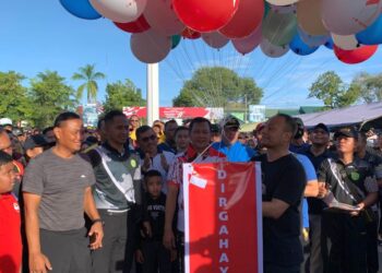 Meriahkan HUT RI, Ribuan Warga Ikuti Jalan Santai Keliling Waduk Lhokseumawe