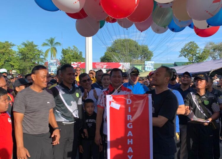 Meriahkan HUT RI, Ribuan Warga Ikuti Jalan Santai Keliling Waduk Lhokseumawe