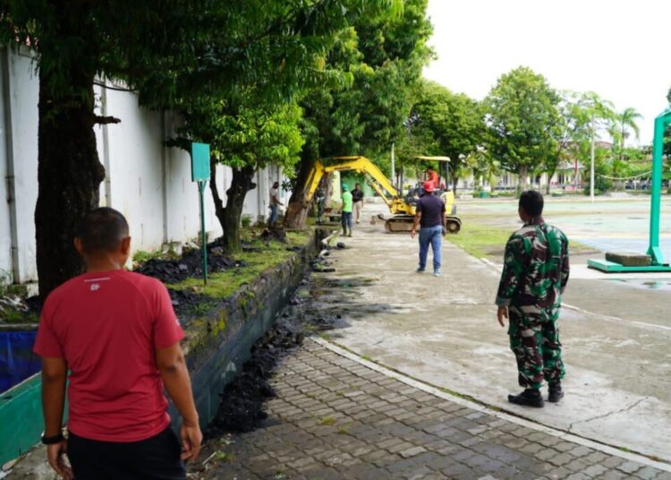 Turunkan Alat Berat, Korem 011 Lilawangsa Bersama Pemko Lhokseumawe Gotong Royong Massal