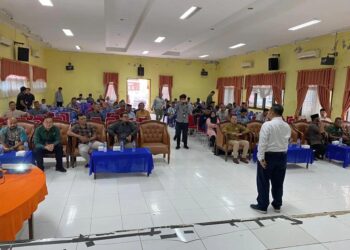 Keuchik dan Bendahara Gampong di Lhoksukon Ikuti Sosialisasi Pengelolaan Pajak Dana Desa