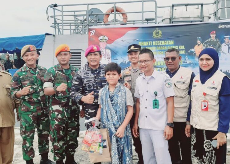 Unik, Kapal TNI AL Jadi Lokasi Donor Darah, BFLF Lhokseumawe Kumpulkan 93 Kantong Darah