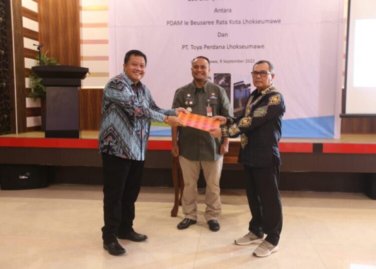 PDAM Lhokseumawe Teken Kerja Sama Pengembangan SPAM Senilai 400 Miliar