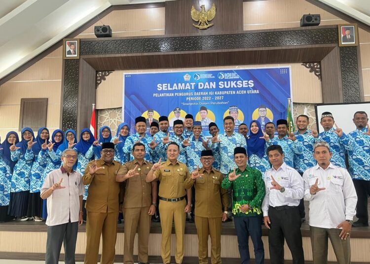 IGI Aceh Utara Dilantik, Ini Pesan Sekda