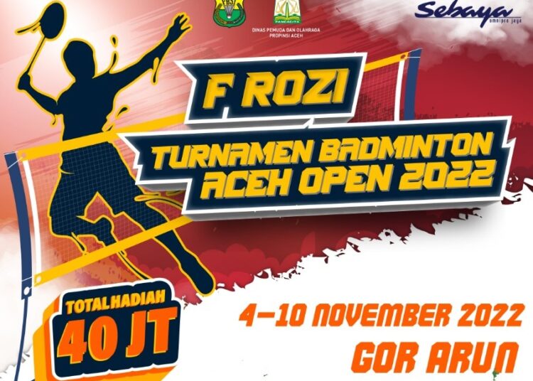Puluhan Tim Ikuti Turnamen Badminton Aceh Open 2022 di Lhokseumawe