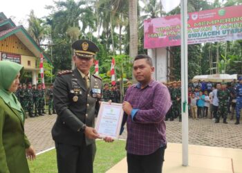 Pirak Tour Terima Penghargaan dari Dandim 0103 Aceh Utara di Hari Pahlawan