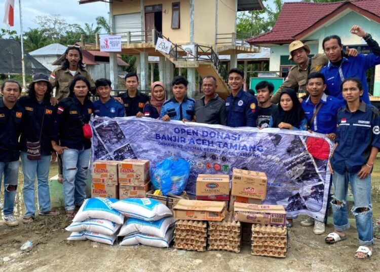 ORMAWA Fakultas Teknik UNIMAL Salurkan Bantuan untuk Korban Banjir Aceh Tamiang