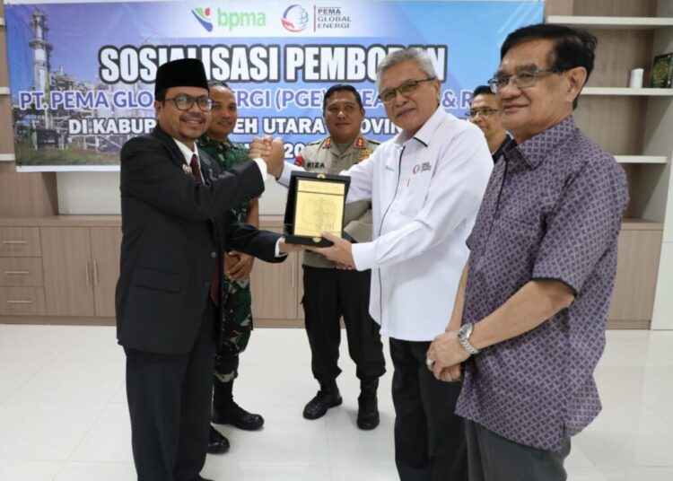Drilling 3 Sumur Migas, Pj Bupati Aceh Utara Minta PT PGE Prioritaskan SDM Lokal
