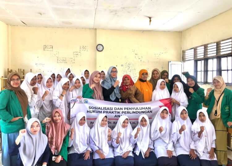 Tingkatkan Kesadaran Perlindungan Hak Anak, Mahasiswa KKN Unimal Gelar Penyuluhan Hukum