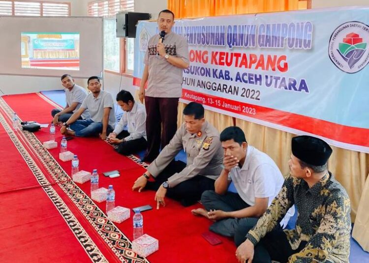 Gampong Keutapang Lhoksukon Gelar Penyusunan Qanun, Ini Tujuannya