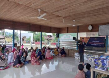 Terobos Pedalaman Aceh Utara, Seuramoe Peduli Nanggroe Salurkan 100 Paket Sembako di Langkahan