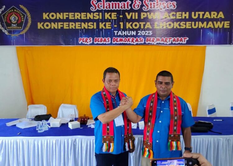 Abdul Halim Pimpin PWI Aceh Utara, Sayuti Achmad Ketua PWI Lhokseumawe
