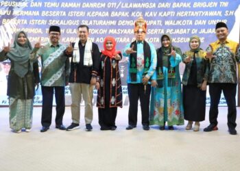 Pemkab Aceh Utara Peusijuek Danrem 011 Lilawangsa Kolonel Kav Kapti Hertantyawan