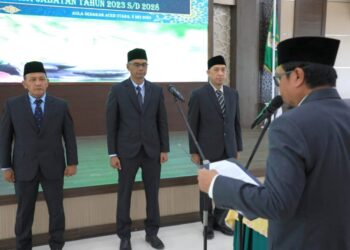 Lantik Direksi Perumda Air Minum Tirta Pase, Pj Bupati Aceh Utara Minta Tingkatkan Kualitas Layanan