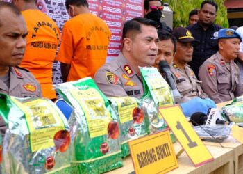 Polres Aceh Utara Gagalkan Peredaran 12 Kilogram Sabu, Dibungkus Dalam Kemasan Teh