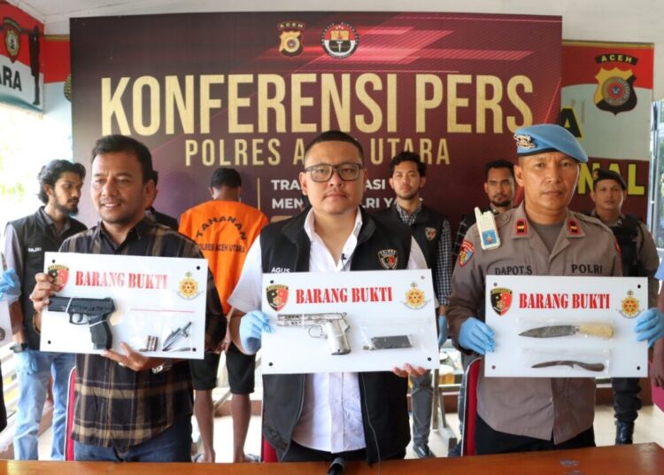 Polisi Ungkap Kasus Kepemilikan Senjata Api Rakitan di Aceh Utara