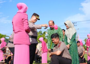 21 Personel Polres Aceh Utara Naik Pangkat, Kapolsek Langkahan Jadi IPTU