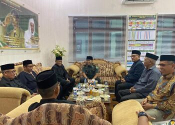 Perkuat Sinergitas, Dandim Aceh Utara Audiensi dengan Tokoh Adat Lhokseumawe