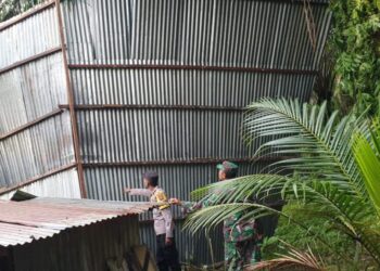 15 Unit Rumah Warga Cot Girek Rusak Akibat Angin Puting Beliung