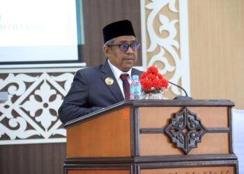 Pj Bupati Aceh Utara Sampaikan LPJ Tahun 2022 dalam Sidang Paripurna DPRK