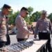 Bersiap Hadapi Pemilu 2024, Kapolres Aceh Utara Cek Ranmor dan Senpi Personel