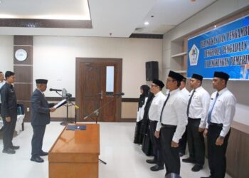Pj Bupati Aceh Utara Lantik 8 Pejabat Fungsional Baru, Ini Nama-namanya