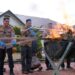 Polres Aceh Utara Musnahkan 65,5 Kilogram Barang Bukti Sabu dan Ganja