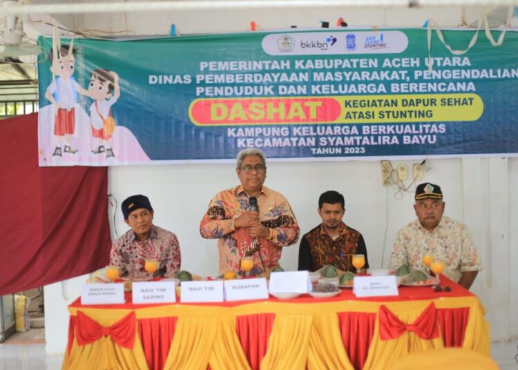 Hadiri Penyuluhan ‘Dashat’ di Syamtalira Bayu, Pj Bupati Aceh Utara: Cara Strategis Minimalisir Stunting