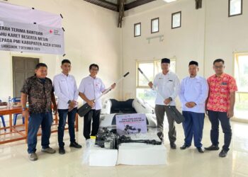 PMI Aceh Utara Terima Satu Unit Perahu Karet dari PT PGE