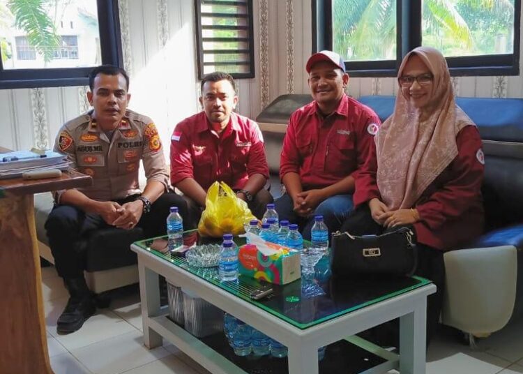 Panwascam Sambangi Polsek Nibong, Ini Tujuannya