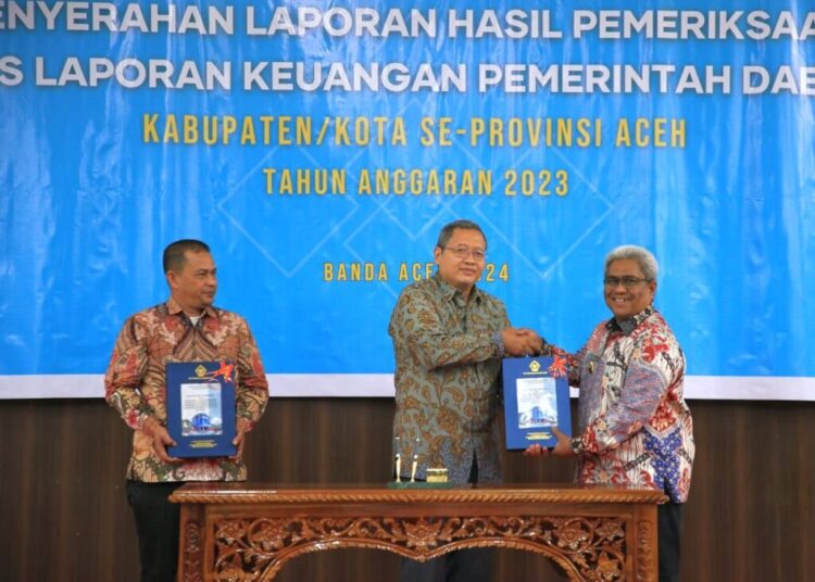 Aceh Utara Raih WTP ke-9 dari BPK RI, Diterima Langsung Pj Bupati Mahyuzar