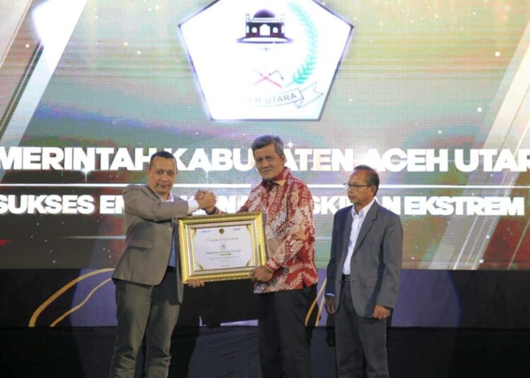 Dinilai Sukses Entaskan Kemiskinan Ekstrem, Pemkab Aceh Utara Raih Anugerah Serambi Awards 2024