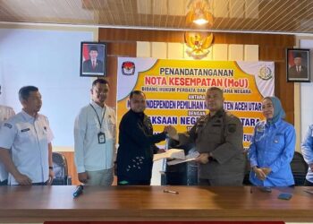 KIP dan Kejari Aceh Utara Teken MoU Penanganan Permasalahan Hukum