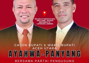 Deklarasi Paslon Bupati dan Wakil Bupati Aceh Utara H Ismail A Jalil (Ayah Wa) dan Tarmizi (Panyang)