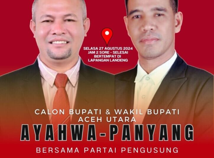 Deklarasi Paslon Bupati dan Wakil Bupati Aceh Utara H Ismail A Jalil (Ayah Wa) dan Tarmizi (Panyang)
