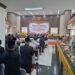 Pelantikan Anggota Dewan Perwakilan Rakyat Kabupaten (DPRK) Aceh Utara masa jabatan 2024-2029 dalam Rapat Paripurna di kantor DPRK setempat, Landing, Lhoksukon.